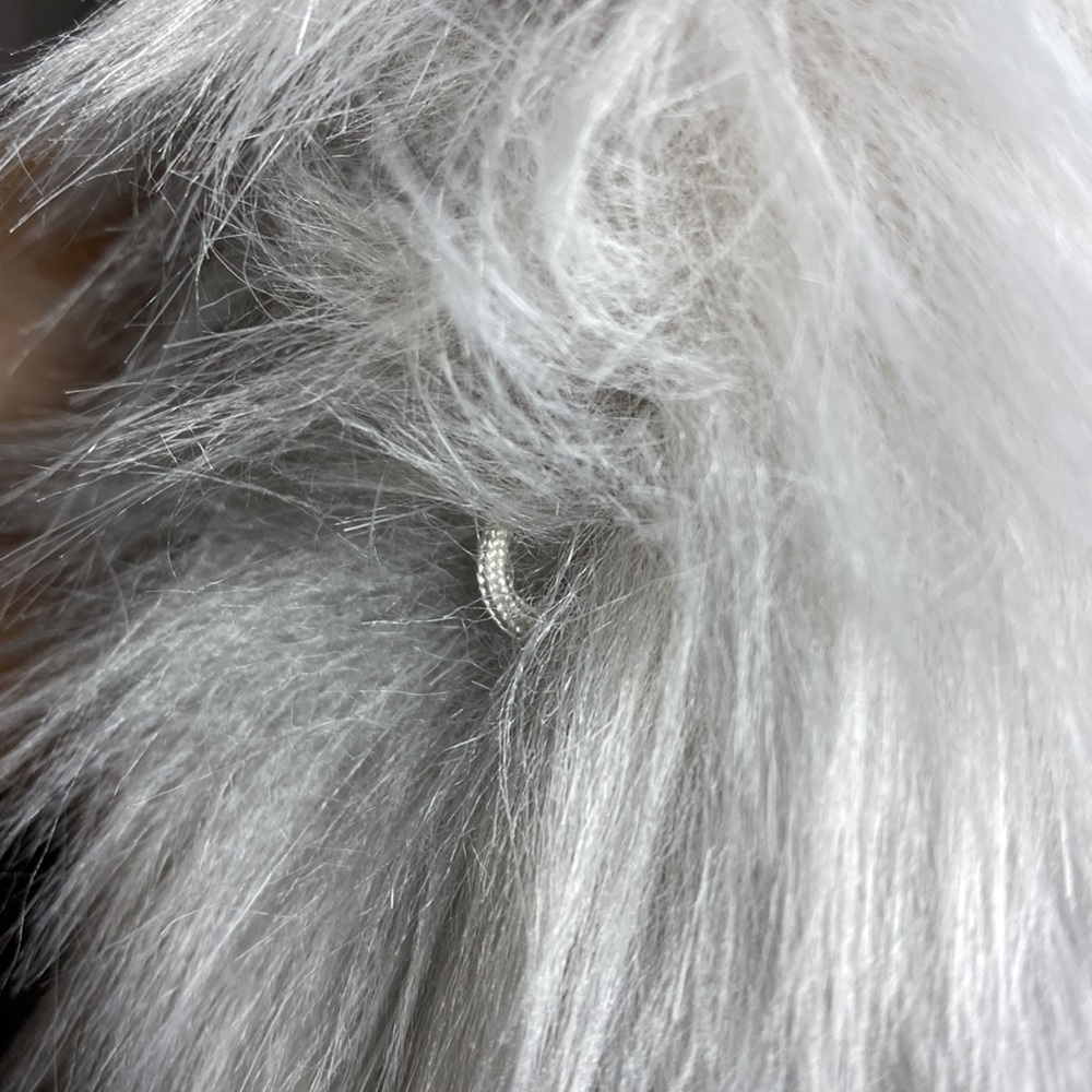 NWT | Express Faux Fur Silver | Lilac Coat - Picture 8 of 13